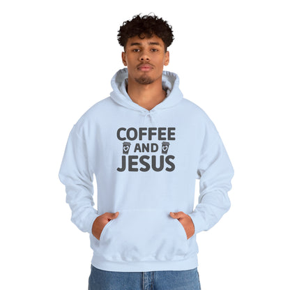 Coffee and Jesus Hoodie — Christian Faith Pullover for Coffee Lovers