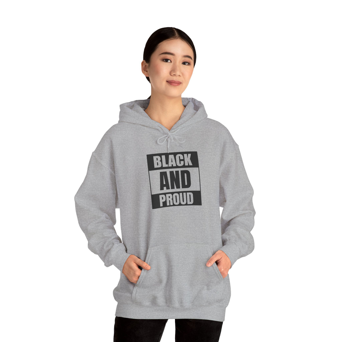 Black and Proud Hooded Sweatshirt