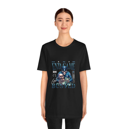 Endgame Got Busted Tee — Police Skull Graphic T-Shirt