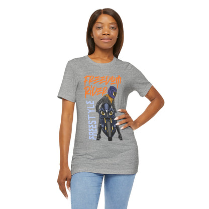 Freedom Rider Motorcycle Tee – "Freedom Rider" Streetstyle Biker T-Shirt