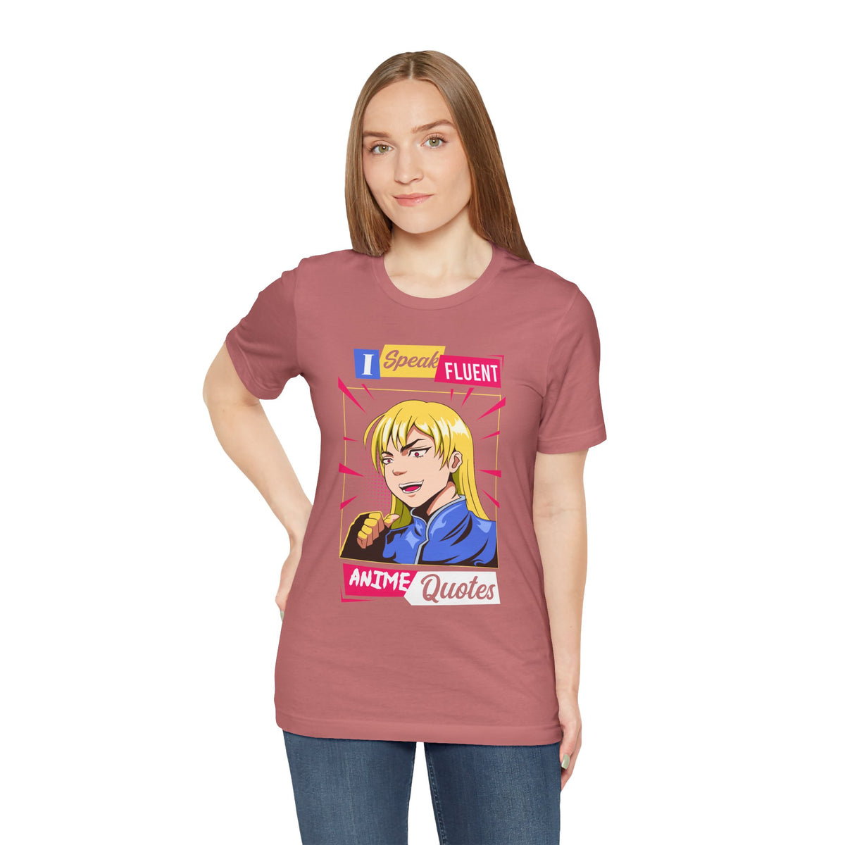 Anime Quotes T-Shirt — "I Speak Fluent Anime Quotes" Retro Manga Style Tee