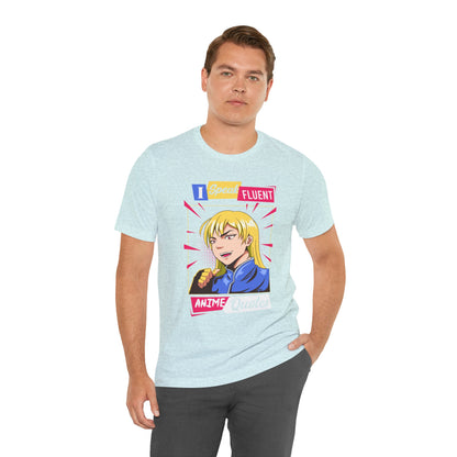 Anime Quotes T-Shirt — "I Speak Fluent Anime Quotes" Retro Manga Style Tee