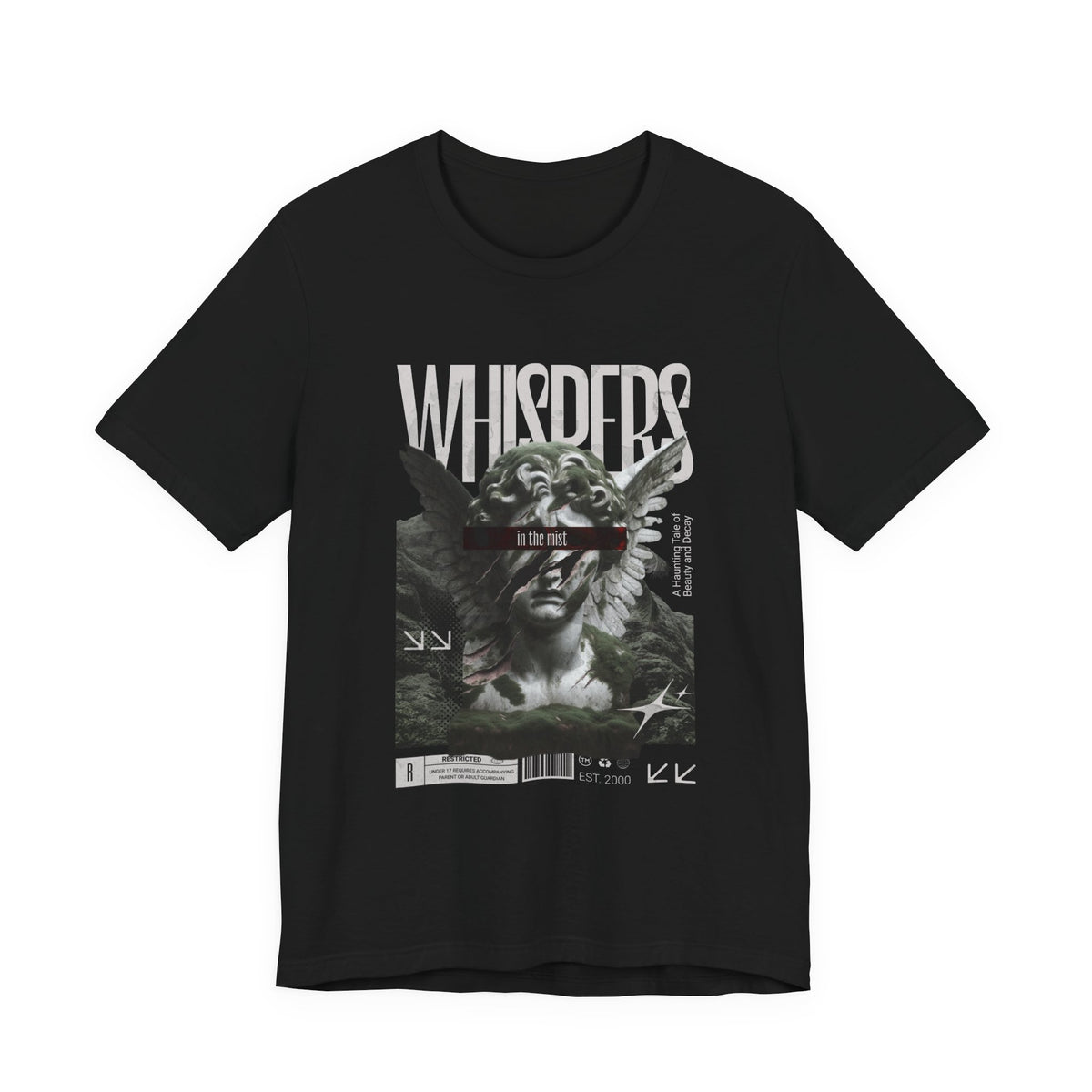 Whispers Angel Tee — Vintage Cherub Graphic T-Shirt