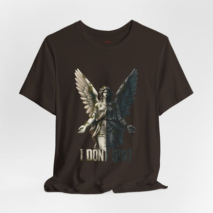 Angel Graphic Tee — 'The Last Angel' Illustrated Short Sleeve Shirt