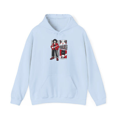 Anime Streetwear Red-Jacket Angel Hooded Sweatshirt