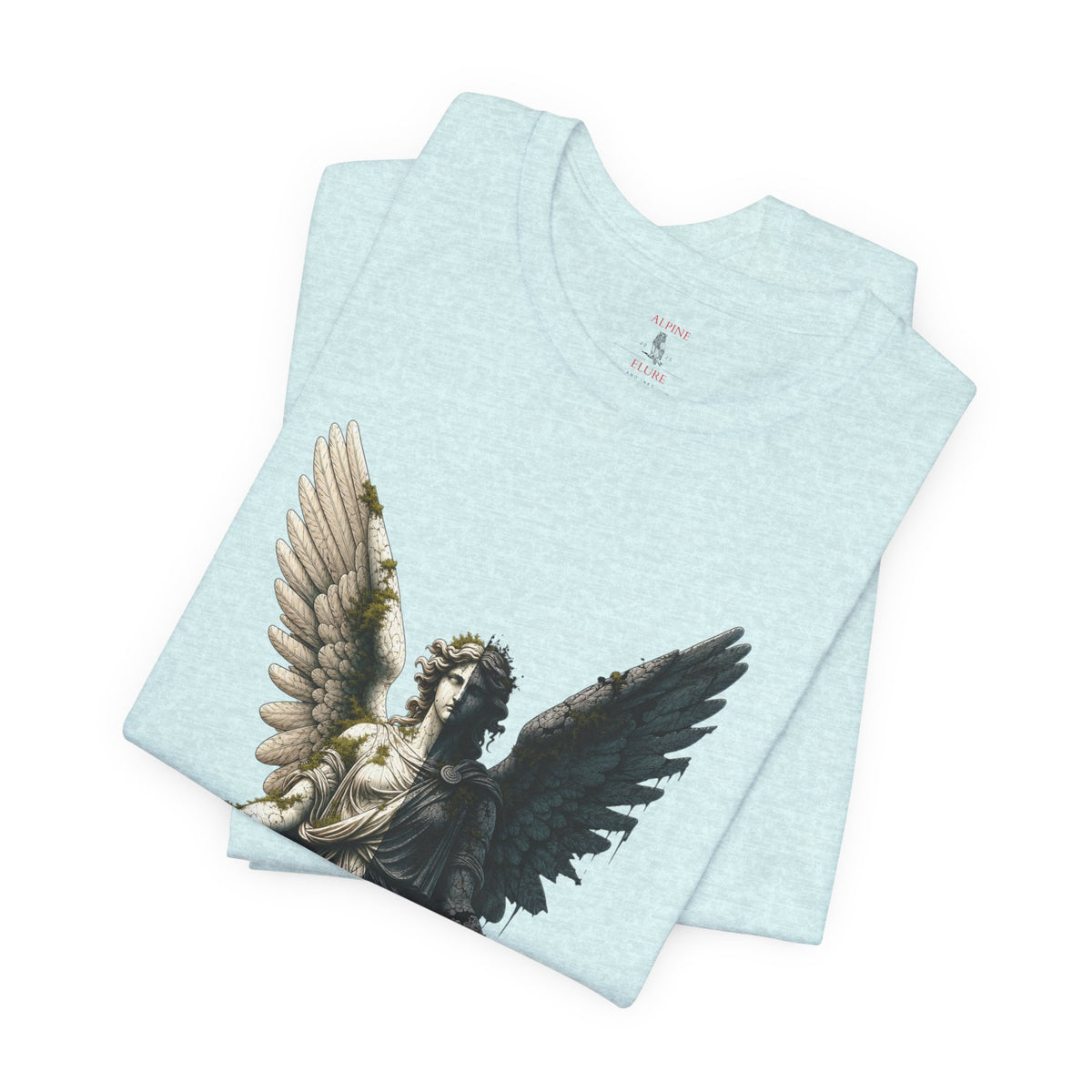 Angel Graphic Tee — 'The Last Angel' Illustrated Short Sleeve Shirt