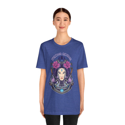 Mecha Geisha T-Shirt — Futuristic Asian-Inspired Graphic Tee