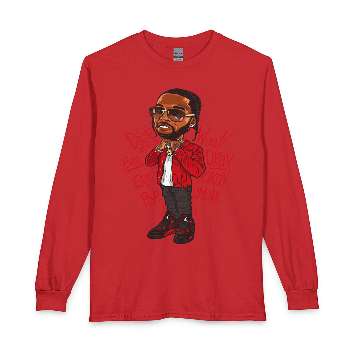 Hip Hop Artist Long Sleeve Tee — Urban Music Graphic Shirt