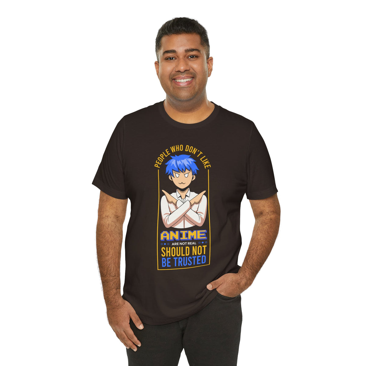 Anime Skeptic T‑Shirt — "People Who Don’t Like Anime Should Not Be Trusted" Graphic Tee