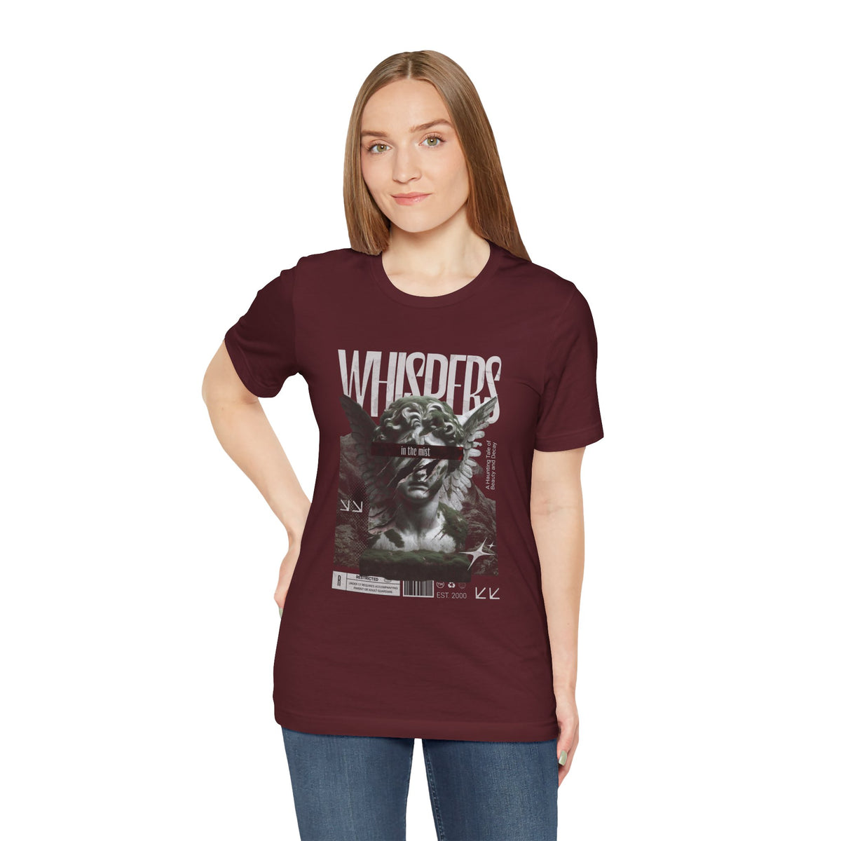 Whispers Angel Tee — Vintage Cherub Graphic T-Shirt
