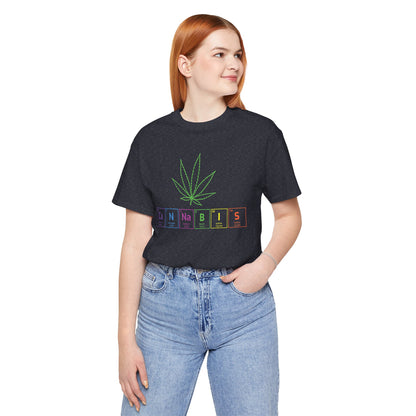 Cannabis Elemental Tee — Graphic Marijuana Leaf Science Shirt