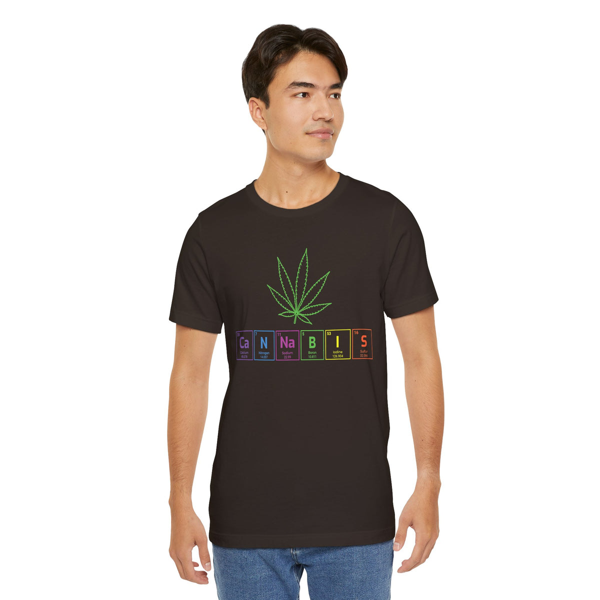 Cannabis Elemental Tee — Graphic Marijuana Leaf Science Shirt