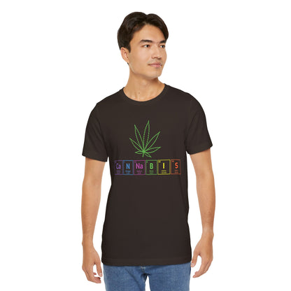 Cannabis Elemental Tee — Graphic Marijuana Leaf Science Shirt
