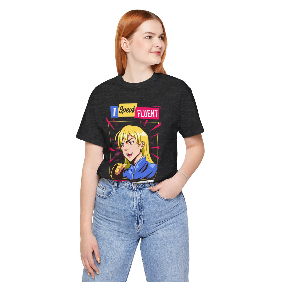 Anime Quotes T-Shirt — "I Speak Fluent Anime Quotes" Retro Manga Style Tee