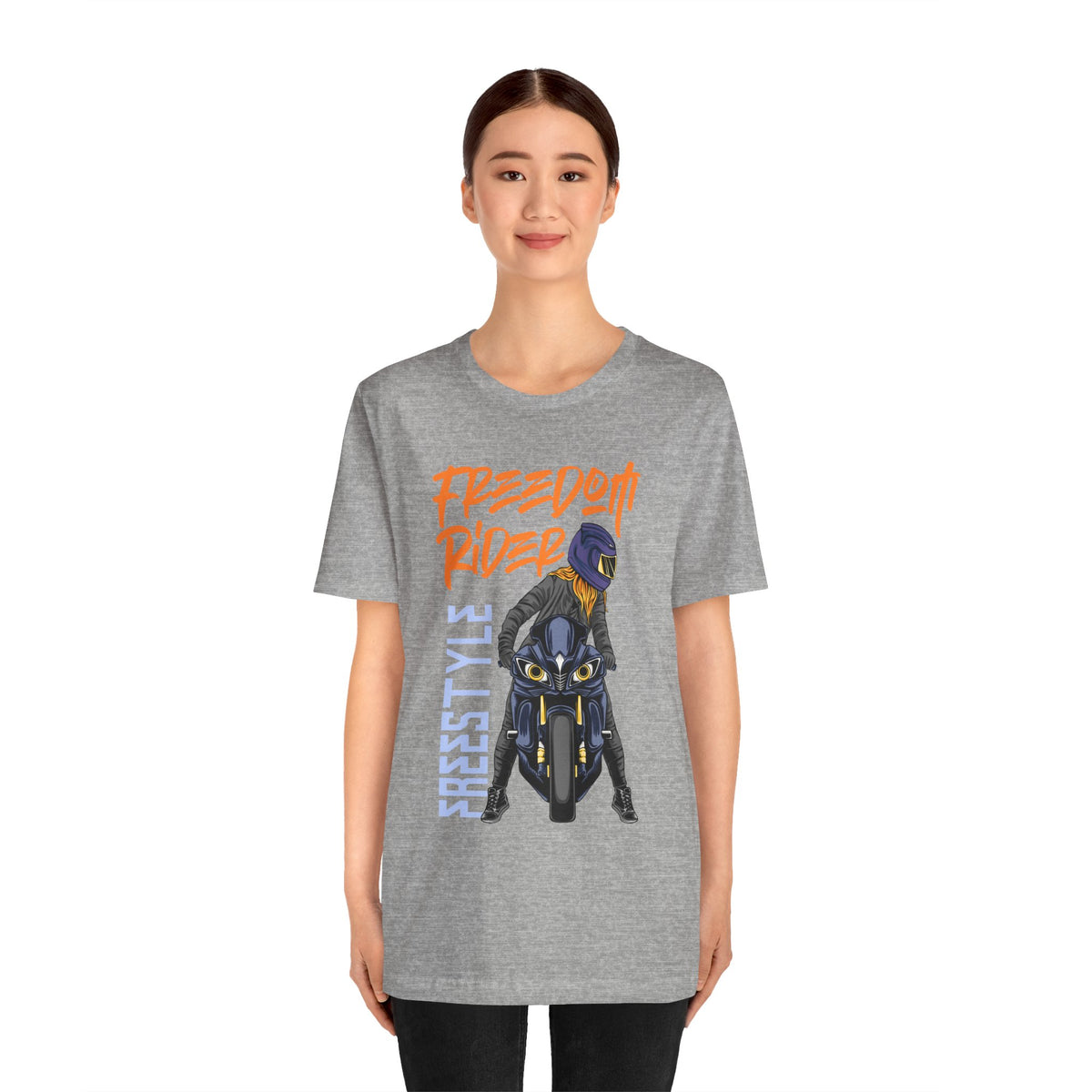 Freedom Rider Motorcycle Tee – "Freedom Rider" Streetstyle Biker T-Shirt