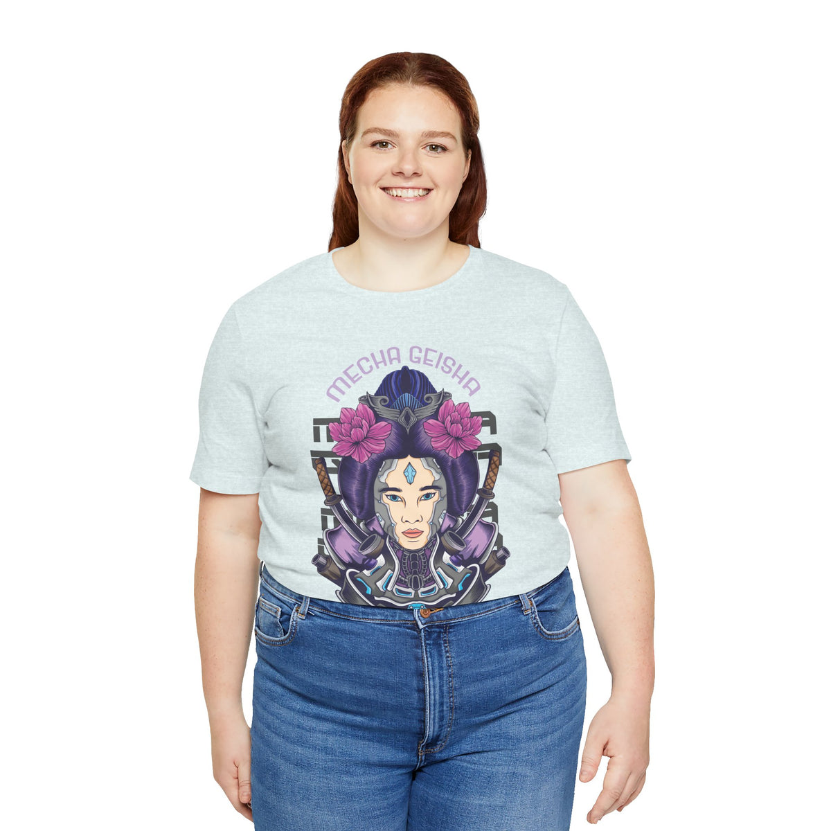 Mecha Geisha T-Shirt — Futuristic Asian-Inspired Graphic Tee