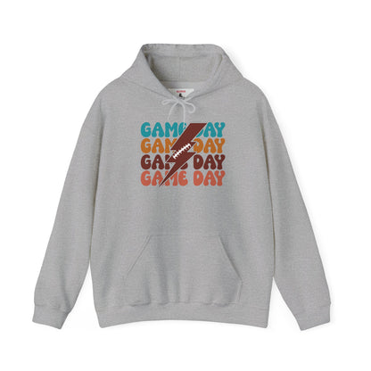 Football Thunderbolt Game Day boxy Graphic Tee