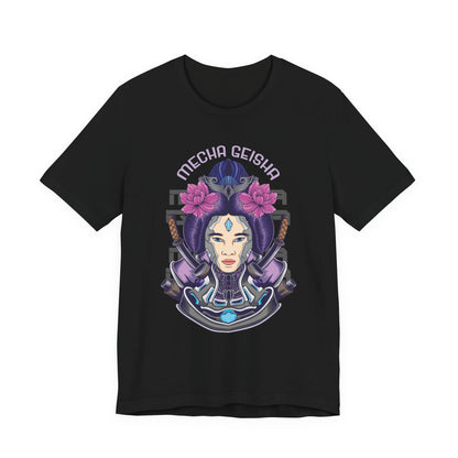 Mecha Geisha T-Shirt — Futuristic Asian-Inspired Graphic Tee