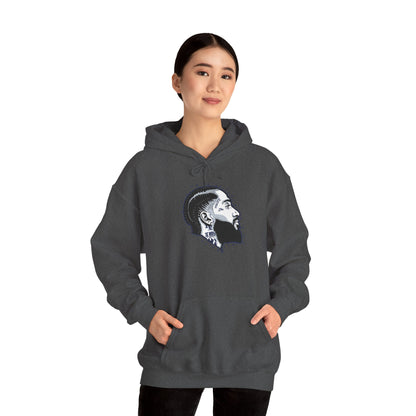Portrait Graphic NIPSEY – Side Profile Ink Illustration Hooded
