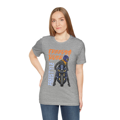 Freedom Rider Motorcycle Tee – "Freedom Rider" Streetstyle Biker T-Shirt