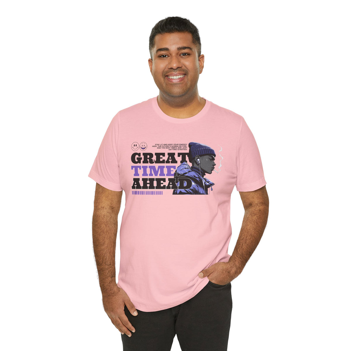 Great Times Ahead Graphic Tee — Motivational Streetwear T‑Shirt