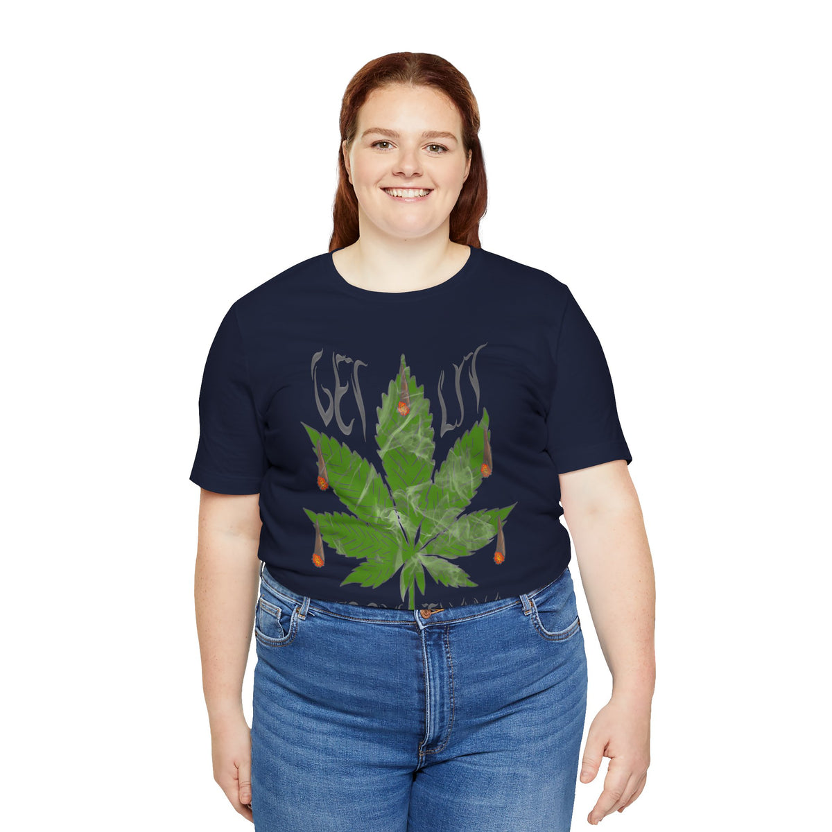 Merry Tijuana Cannabis Leaf Tee — 'Get Lit' Holiday Marijuana T-Shirt