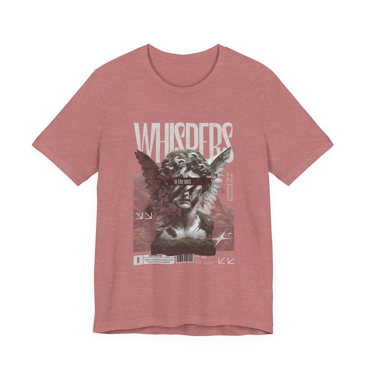 Whispers Angel Tee — Vintage Cherub Graphic T-Shirt