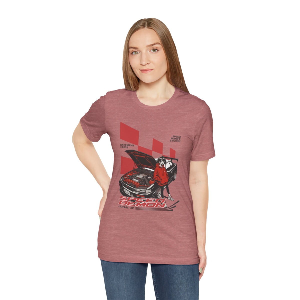 JDM Demon Street Racing T‑Shirt — Retro Car Anime Graphic Tee