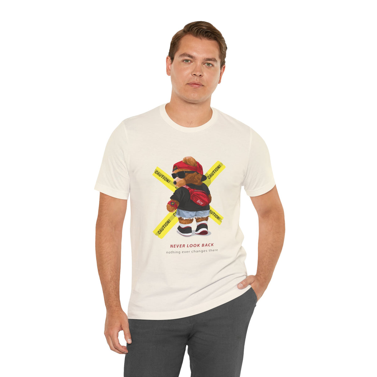 Teddy Bear 'Never Look Back' Graphic Tee