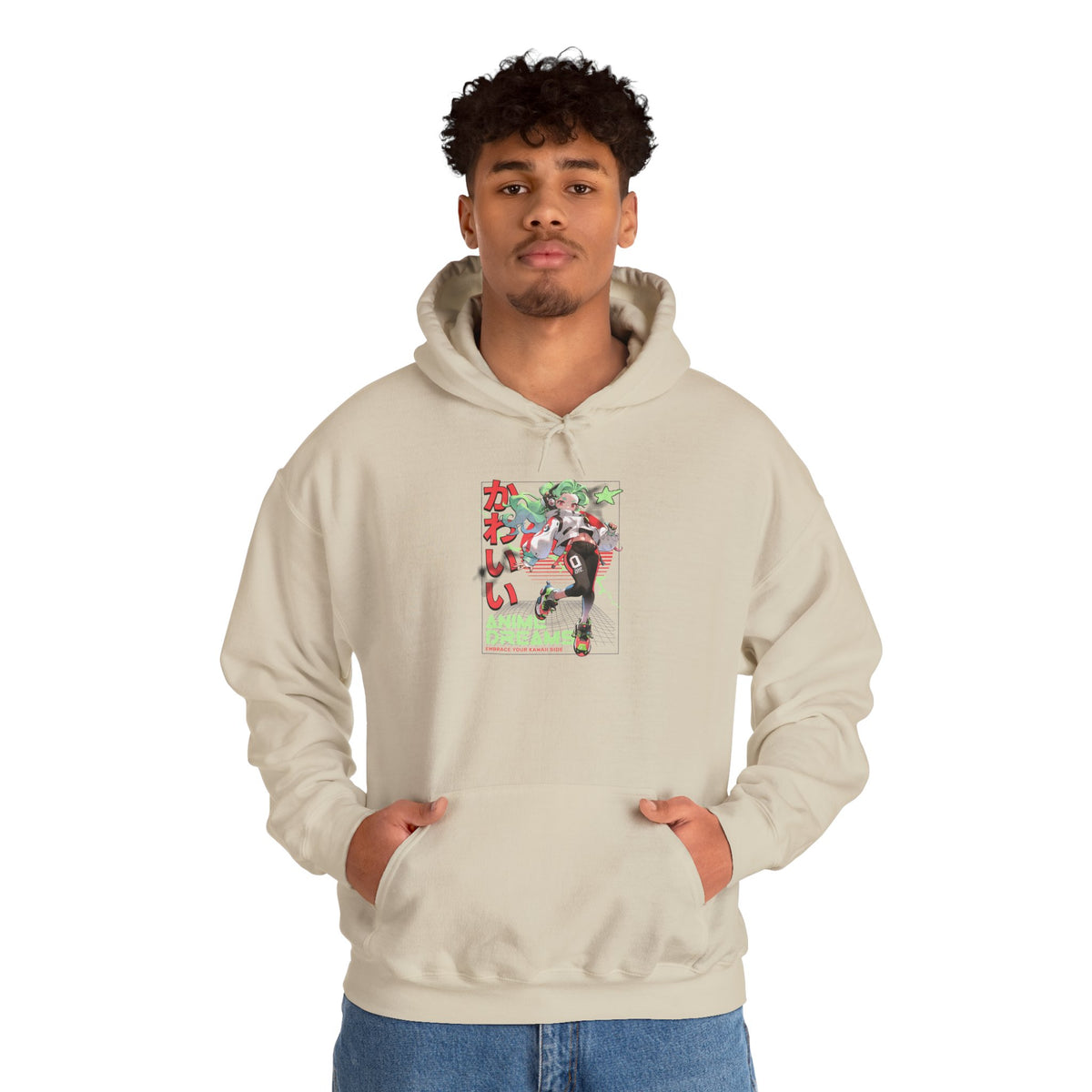 Anime Kawaii Character Hoodie – Cute Japanese Graphic Pullover