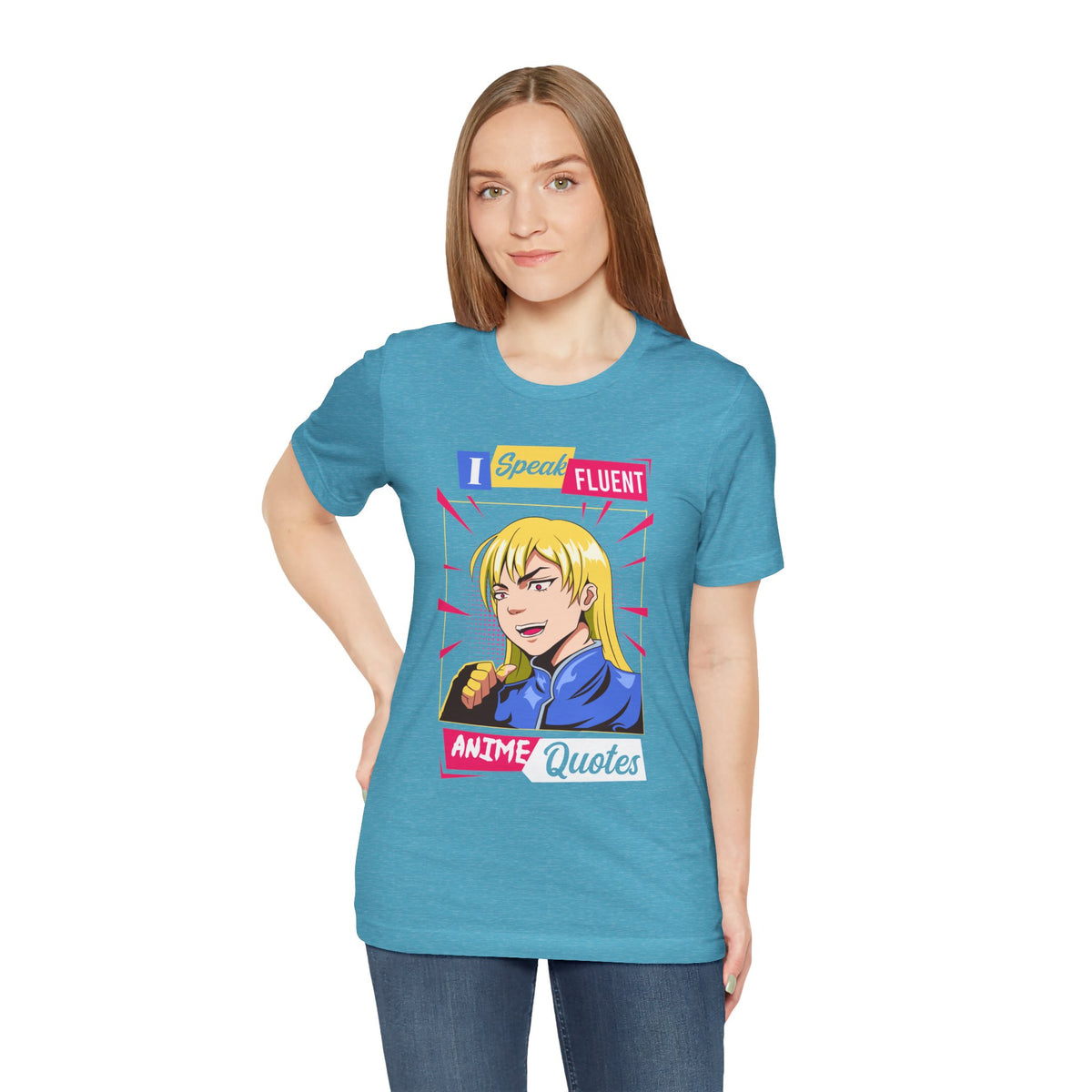 Anime Quotes T-Shirt — "I Speak Fluent Anime Quotes" Retro Manga Style Tee