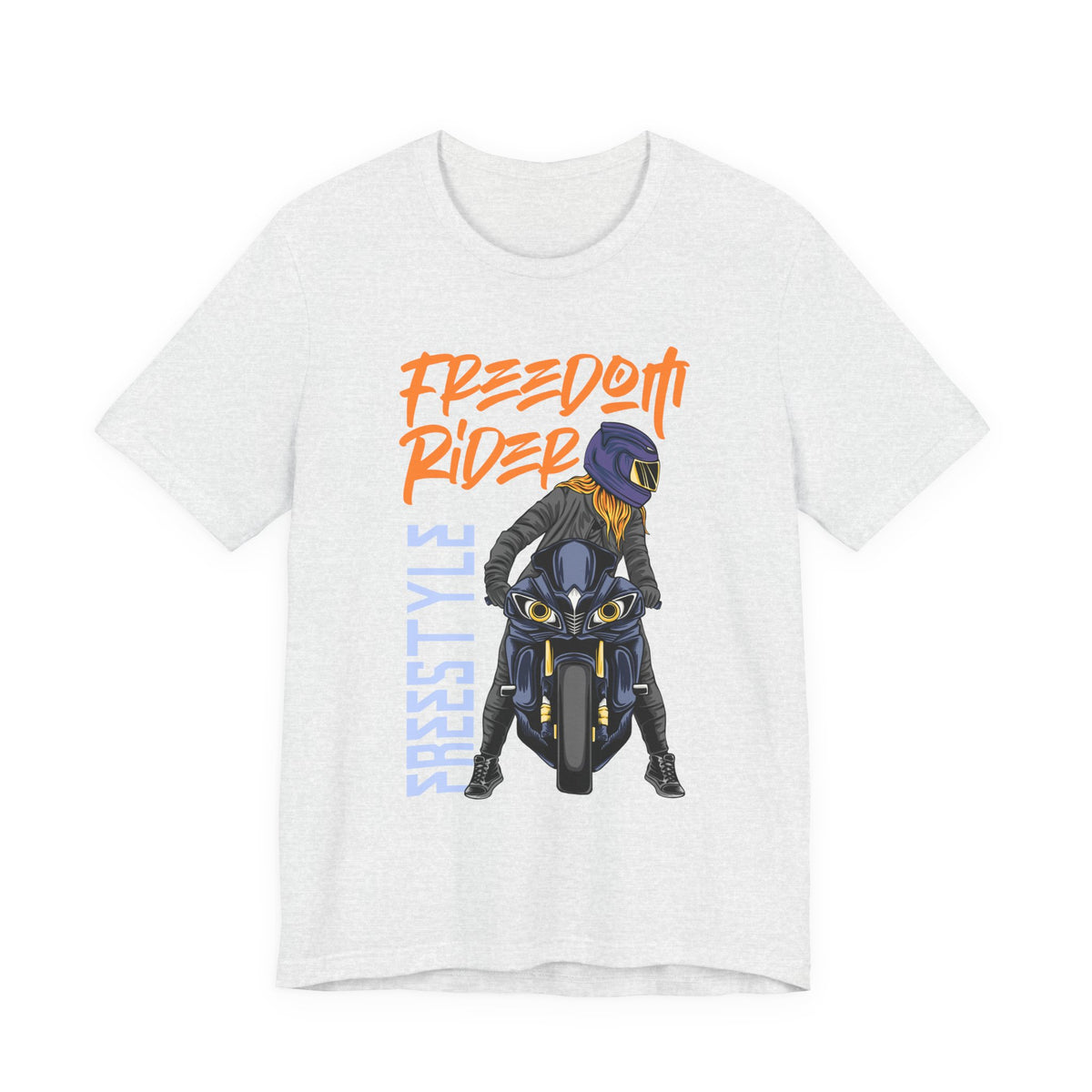 Freedom Rider Motorcycle Tee – "Freedom Rider" Streetstyle Biker T-Shirt