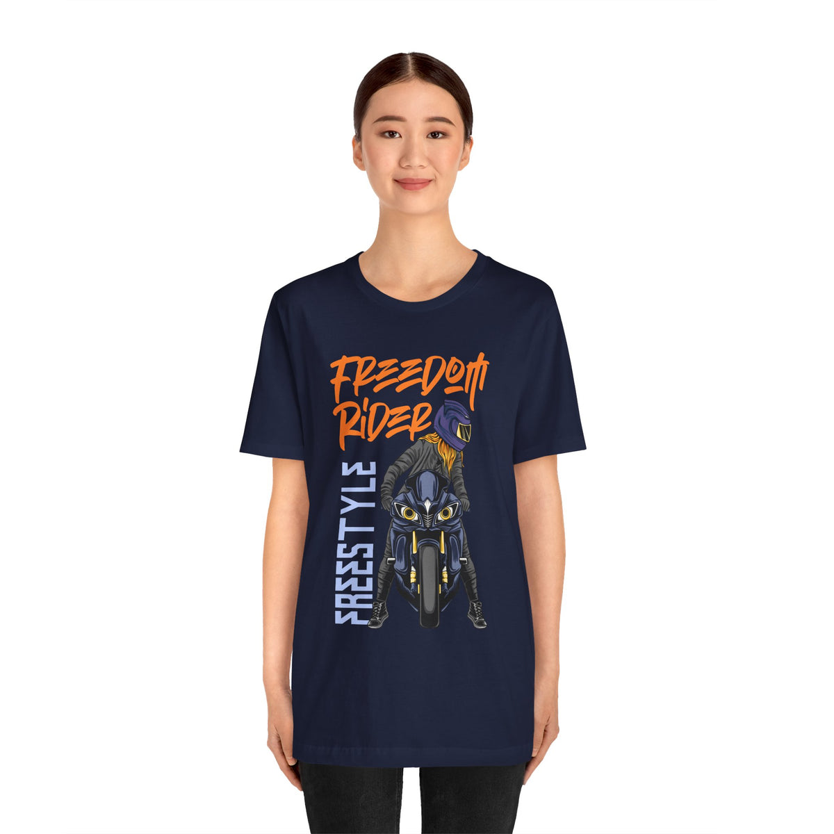 Freedom Rider Motorcycle Tee – "Freedom Rider" Streetstyle Biker T-Shirt