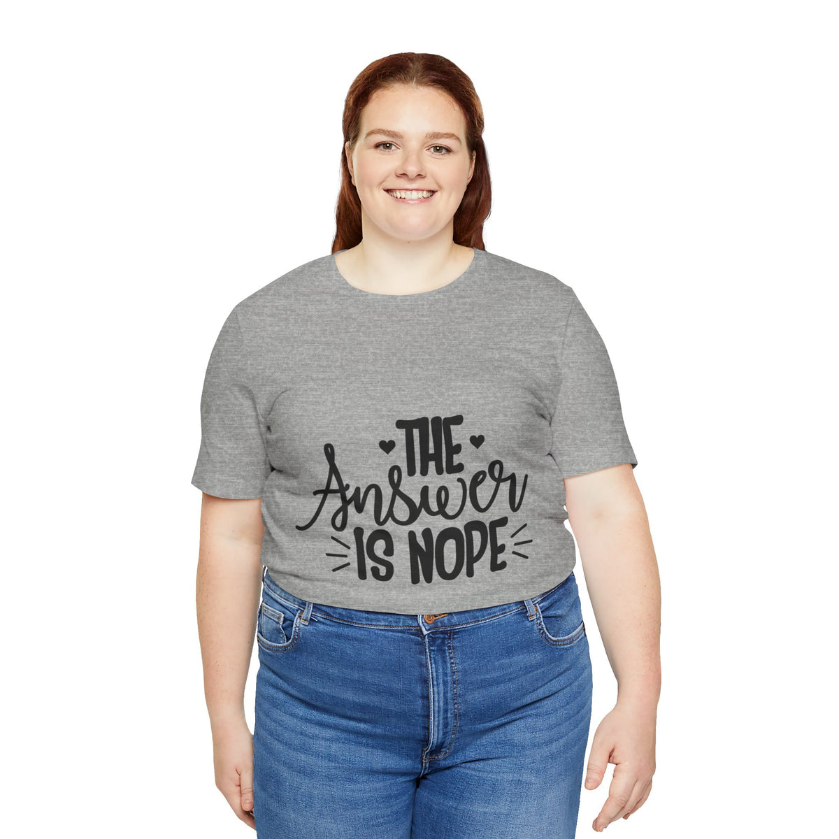 The Answer Is Nope Tee — Funny Graphic Short Sleeve Shirt
