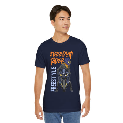 Freedom Rider Motorcycle Tee – "Freedom Rider" Streetstyle Biker T-Shirt