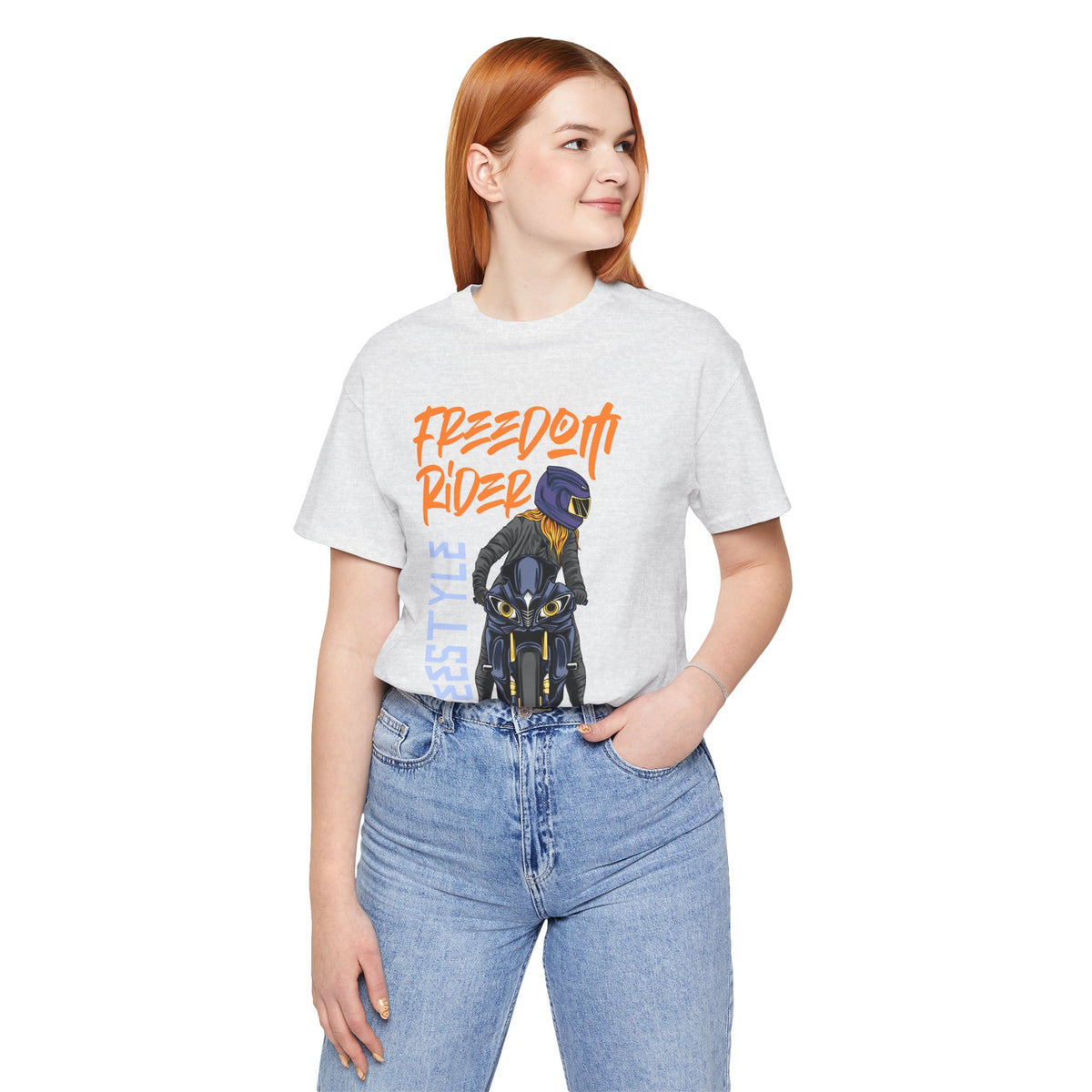 Freedom Rider Motorcycle Tee – "Freedom Rider" Streetstyle Biker T-Shirt