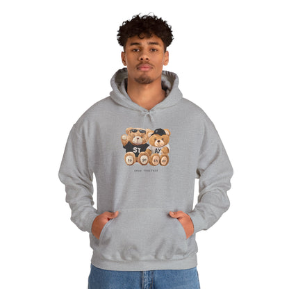 Teddy Bears 'STAY' Hoodie - Cute Couple Bear Graphic Sweatshirt