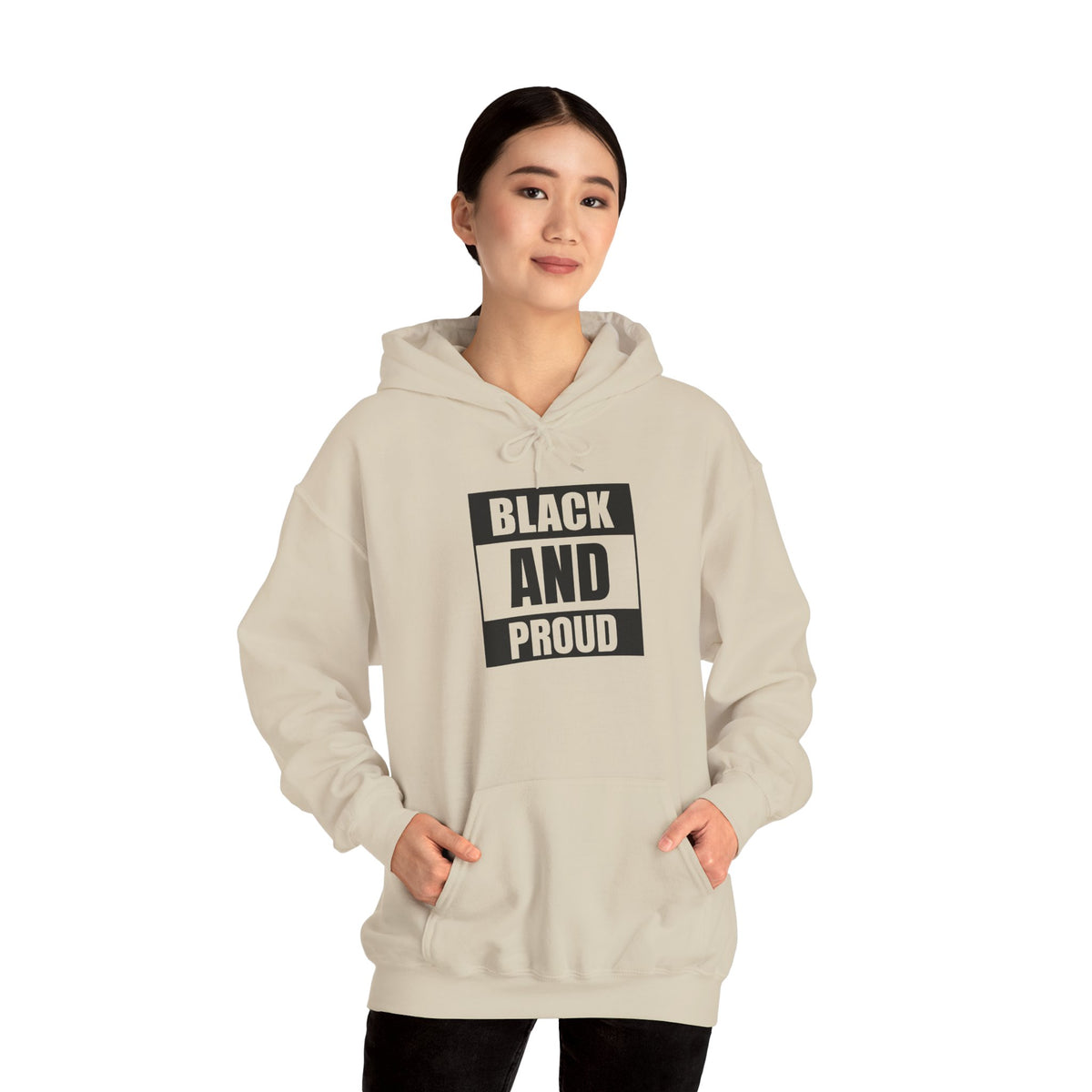 Black and Proud Hooded Sweatshirt