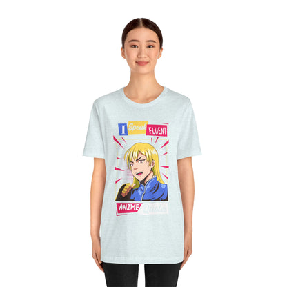 Anime Quotes T-Shirt — "I Speak Fluent Anime Quotes" Retro Manga Style Tee