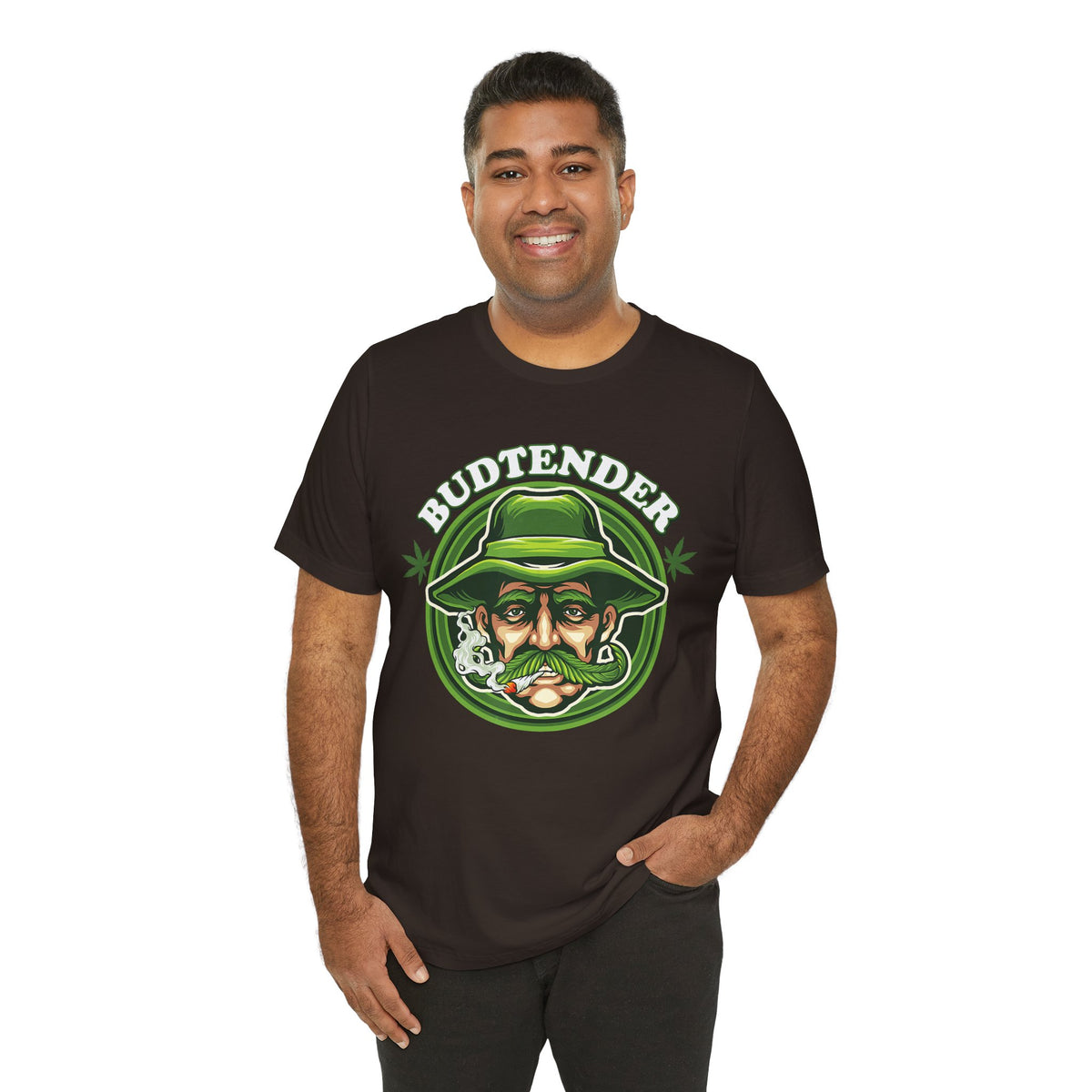 Budtender Graphic Tee – Retro Smoking Stoner Design