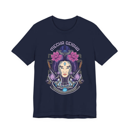 Mecha Geisha T-Shirt — Futuristic Asian-Inspired Graphic Tee