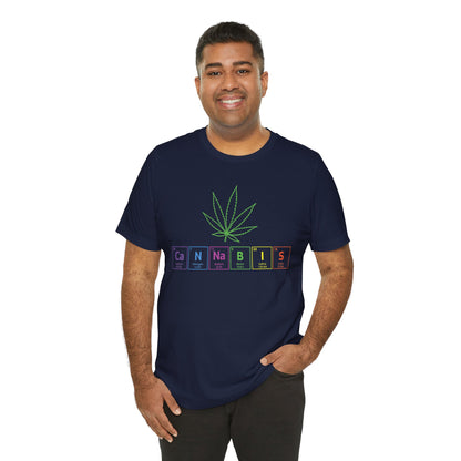 Cannabis Elemental Tee — Graphic Marijuana Leaf Science Shirt