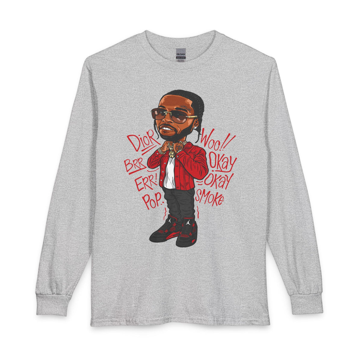 Hip Hop Artist Long Sleeve Tee — Urban Music Graphic Shirt