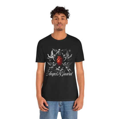 Angel Guard T‑Shirt — Sacred Heart & Cherub Graphic Tee