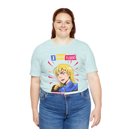 Anime Quotes T-Shirt — "I Speak Fluent Anime Quotes" Retro Manga Style Tee