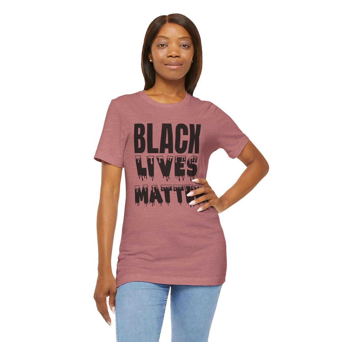 Black Lives Matter Tee — Bold Drip Protest T-Shirt