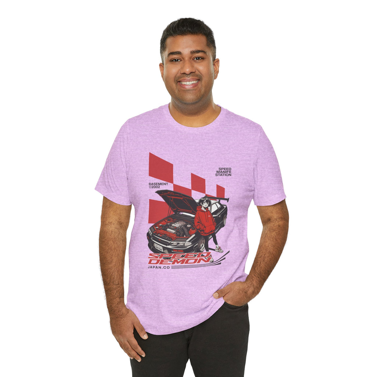 JDM Demon Street Racing T‑Shirt — Retro Car Anime Graphic Tee