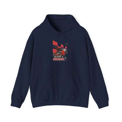 Racing Motorcycle Hoodie – Red Sport Bike Graphic Sweatshirt