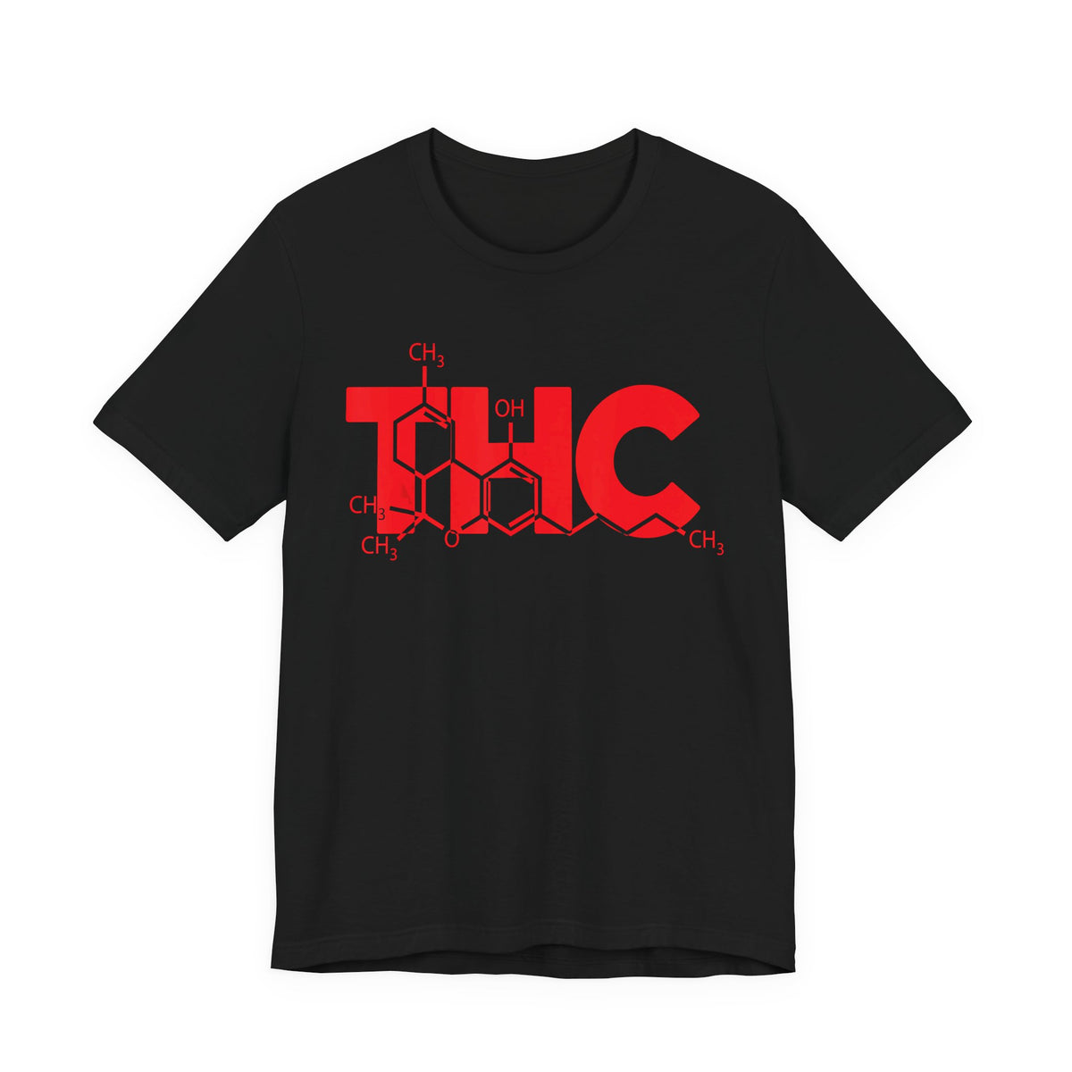 THC Molecule T-Shirt — Chemistry Graphic Cannabis Tee