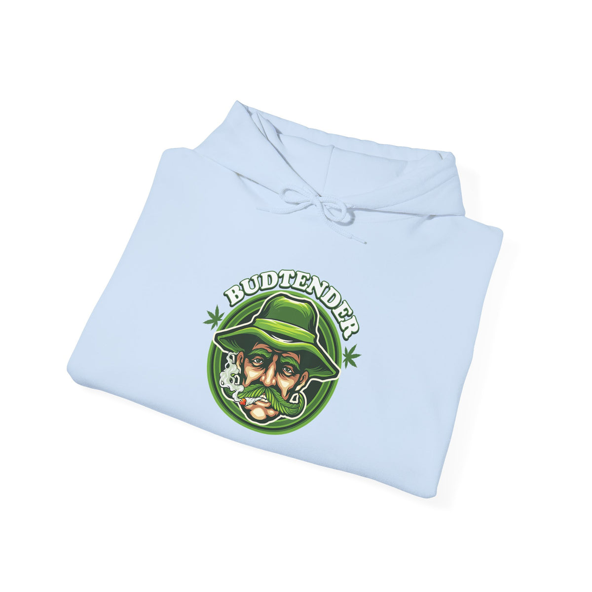 Budtender Graphic – Retro Smoking Stoner Hooded Sweatshirt